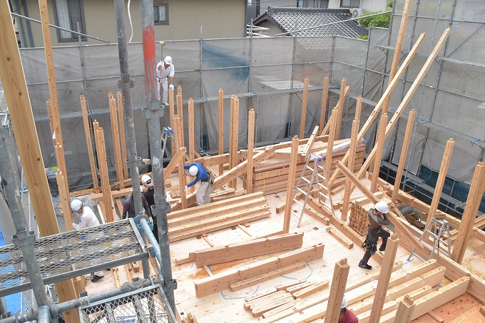 福岡県那珂川市04　注文住宅建築現場リポート⑤　～上棟式～