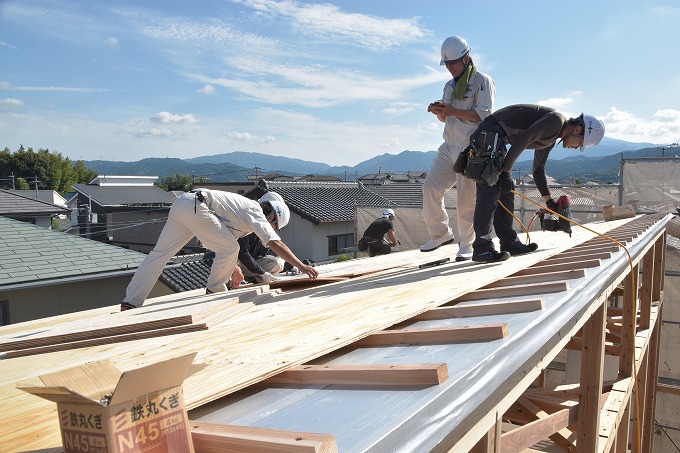 福岡県那珂川市04　注文住宅建築現場リポート⑤　～上棟式～