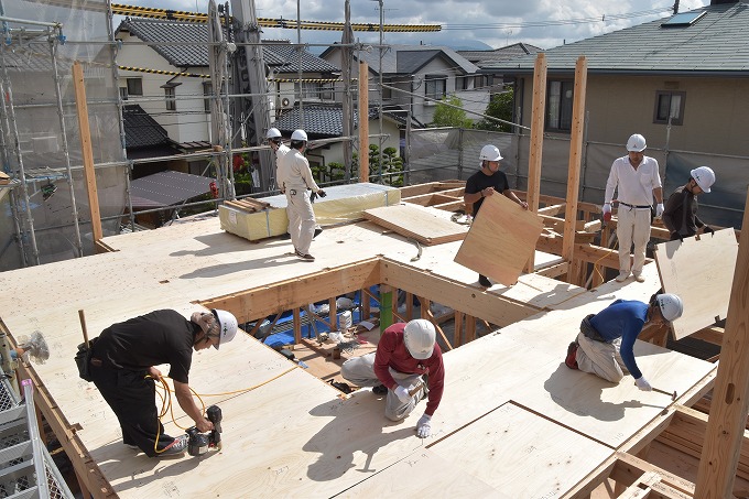 福岡県那珂川市04　注文住宅建築現場リポート⑤　～上棟式～