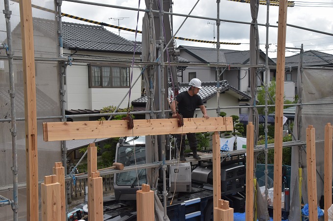 福岡県那珂川市04　注文住宅建築現場リポート⑤　～上棟式～