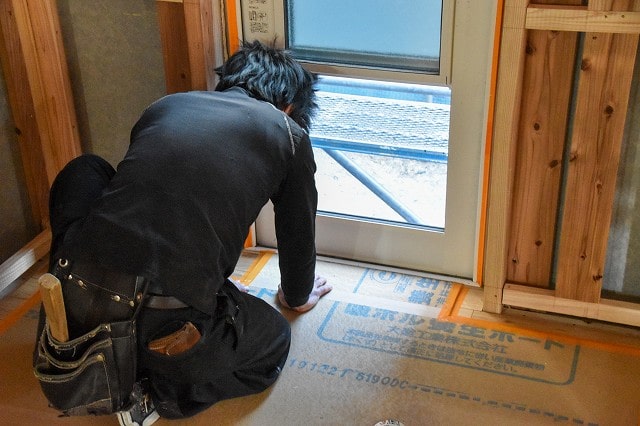 「太宰府市大佐野01」注文住宅現場リポート⑧【木工事】【床材】
