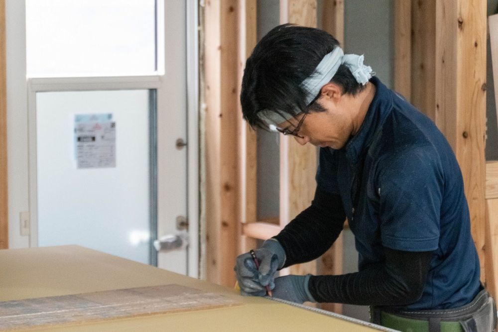 「糟屋郡久山町01」注文住宅現場リポート⑧【木工事】【石膏ボード】