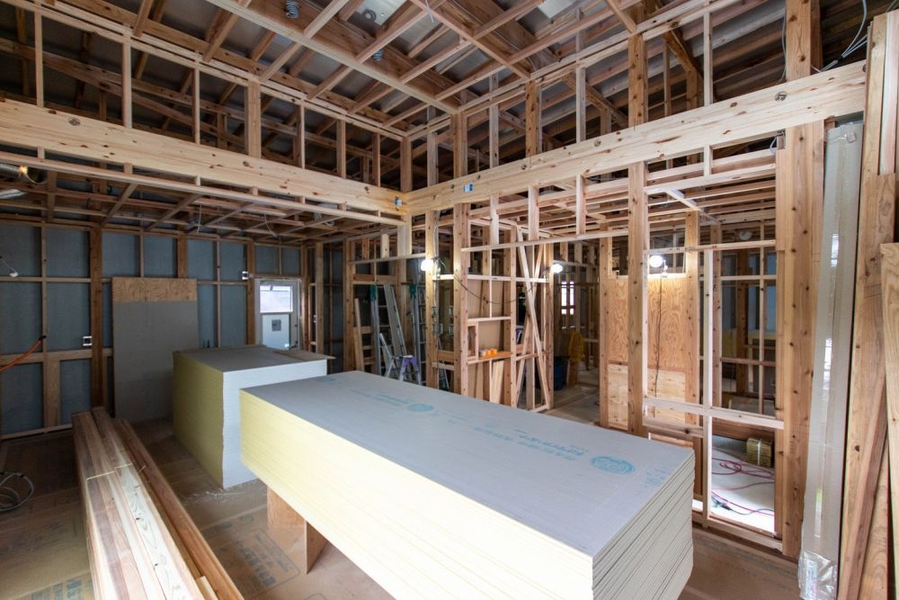 「糟屋郡久山町01」注文住宅現場リポート⑧【木工事】【石膏ボード】