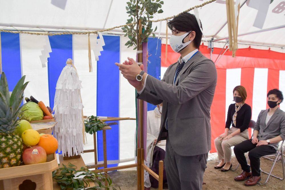 「小郡市04」注文住宅現場リポート①【地鎮祭】