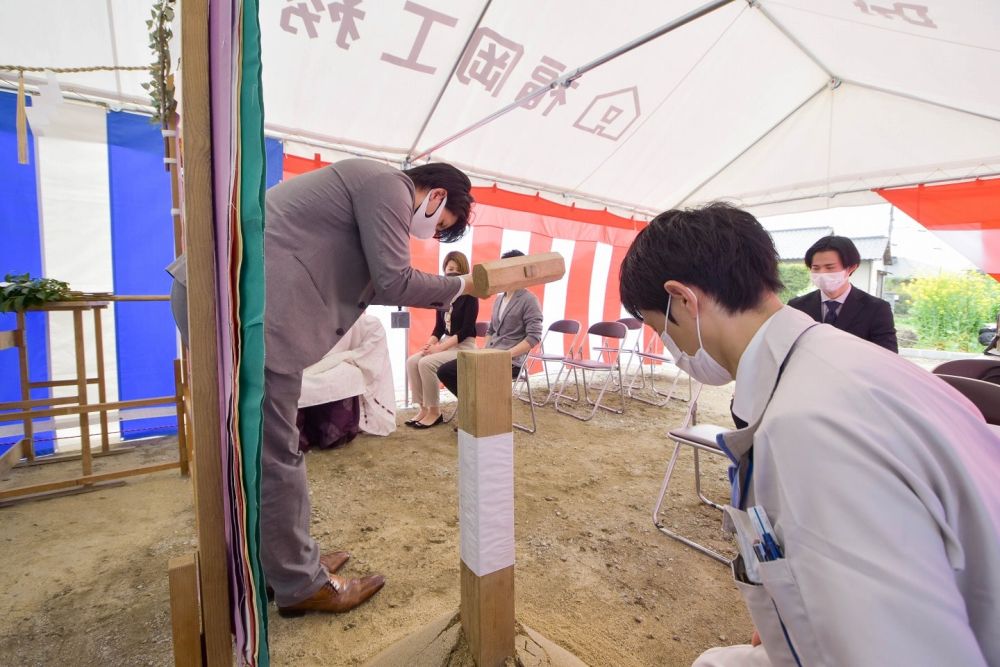 福岡県小郡市04　注文住宅建築現場リポート①　～地鎮祭～