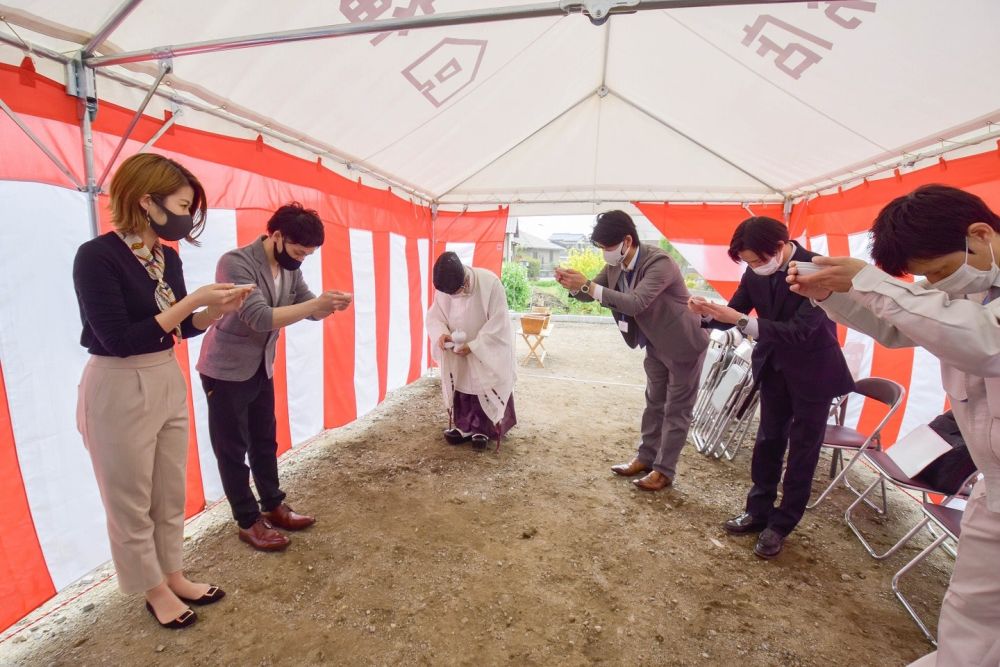 福岡県小郡市04　注文住宅建築現場リポート①　～地鎮祭～