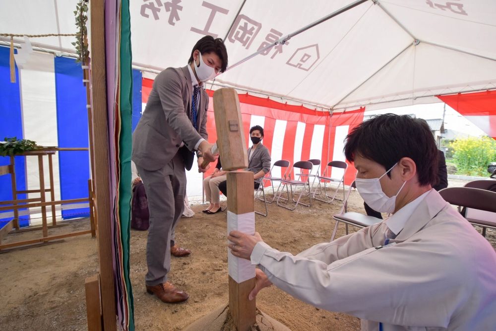 福岡県小郡市04　注文住宅建築現場リポート①　～地鎮祭～