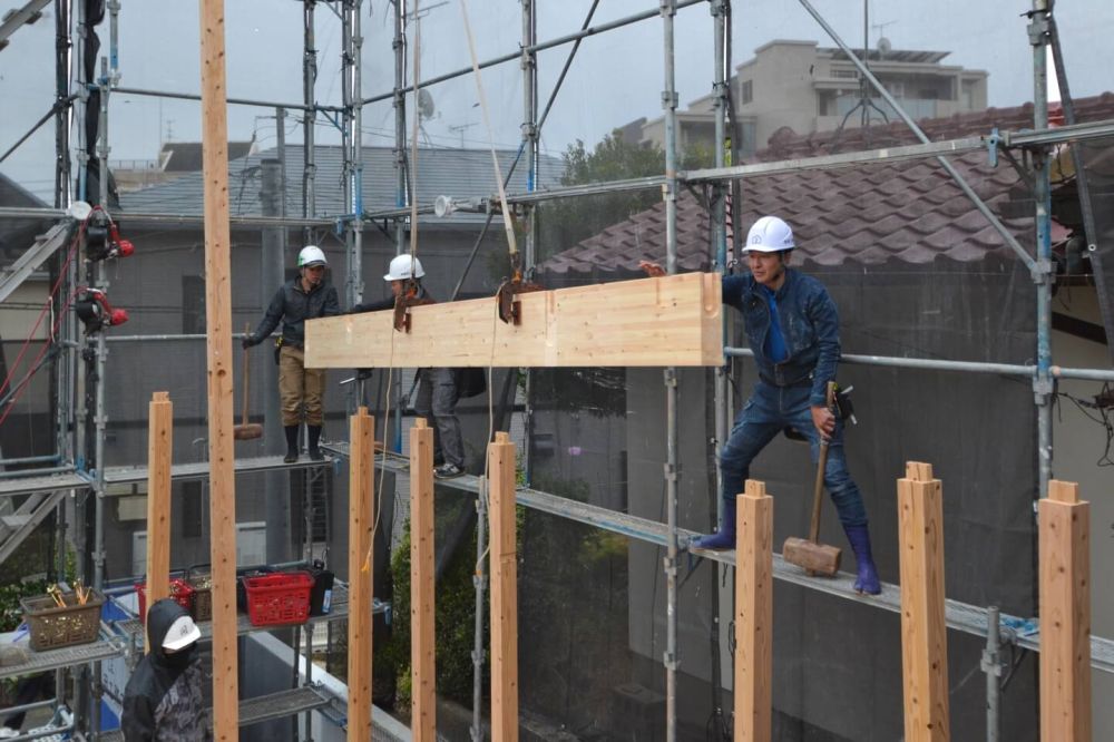 福岡市南区18　注文住宅建築現場リポート③ 　～上棟式～