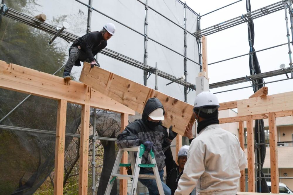 福岡市南区18　注文住宅建築現場リポート③ 　～上棟式～