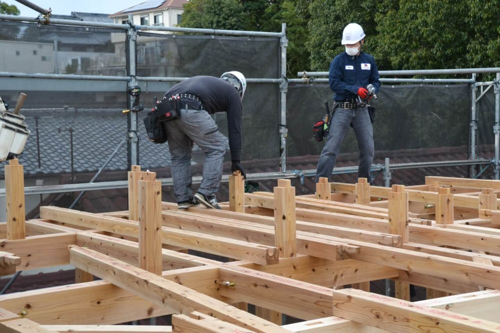 福岡市南区18　注文住宅建築現場リポート③ 　～上棟式～