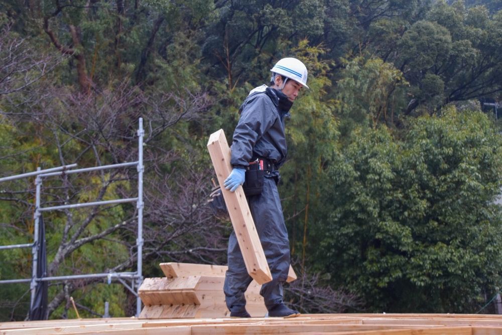 福岡市早良区07　注文住宅建築現場リポート⑤　～上棟式～