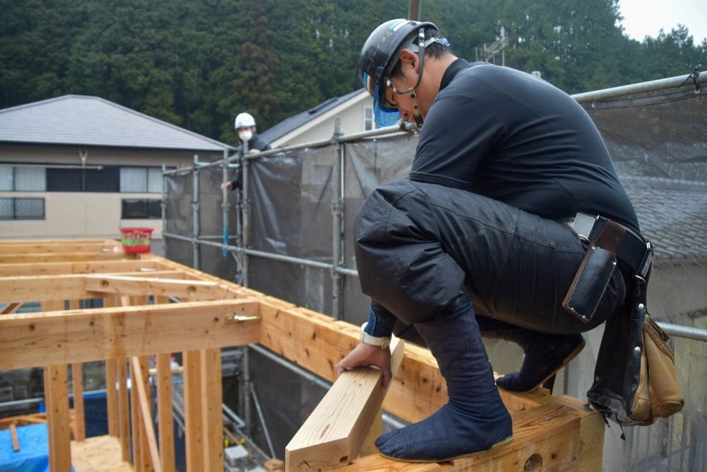 福岡市早良区07　注文住宅建築現場リポート⑤　～上棟式～