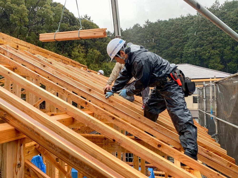 福岡市早良区07　注文住宅建築現場リポート⑤　～上棟式～