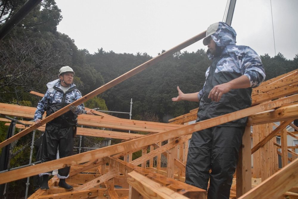 福岡市早良区07　注文住宅建築現場リポート⑤　～上棟式～