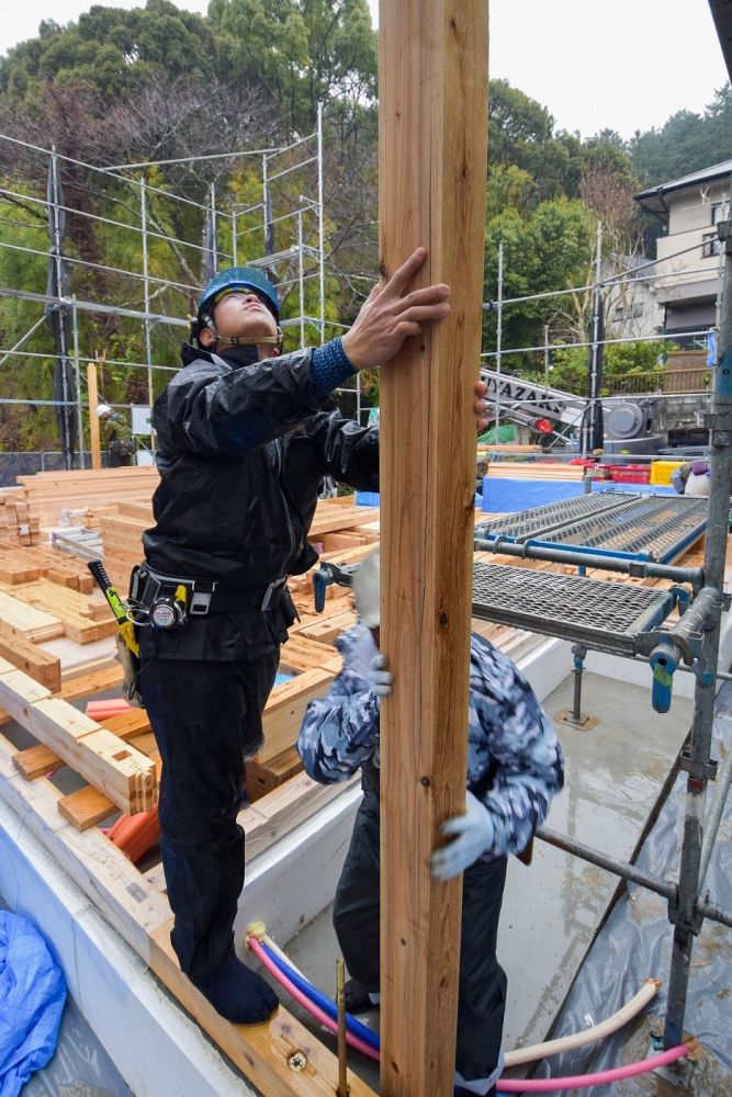 福岡市早良区07　注文住宅建築現場リポート⑤　～上棟式～