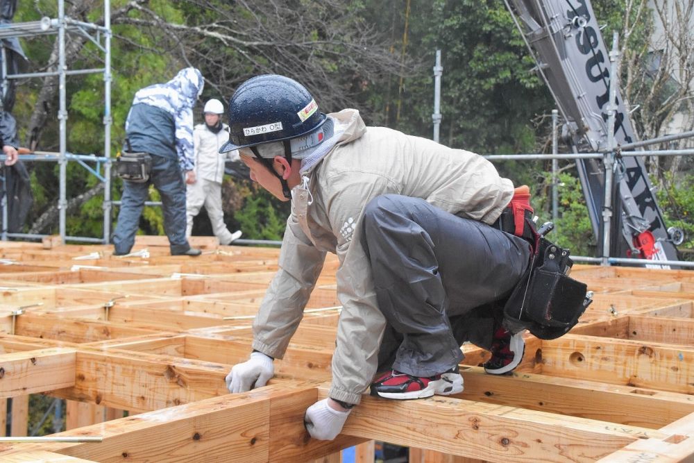 福岡市早良区07　注文住宅建築現場リポート⑤　～上棟式～