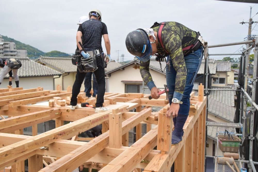 福岡県糸島市二丈深江01　注文住宅建築現場リポート④　～上棟式～