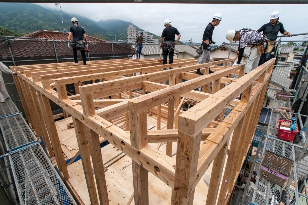 「糸島市二丈深江01」注文住宅現場リポート④【上棟式】