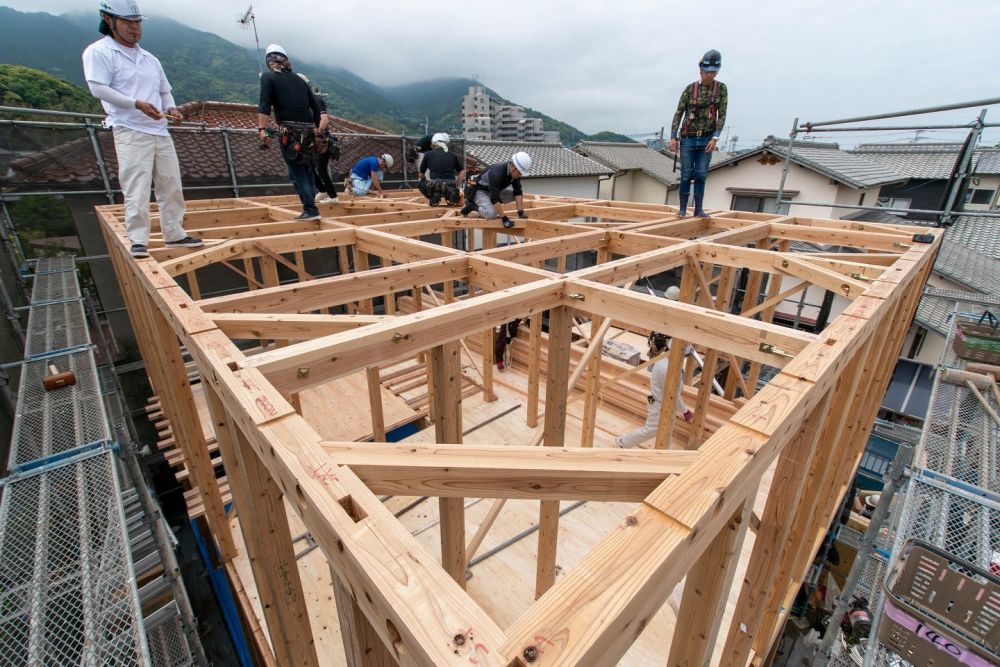 「糸島市二丈深江01」注文住宅現場リポート④【上棟式】