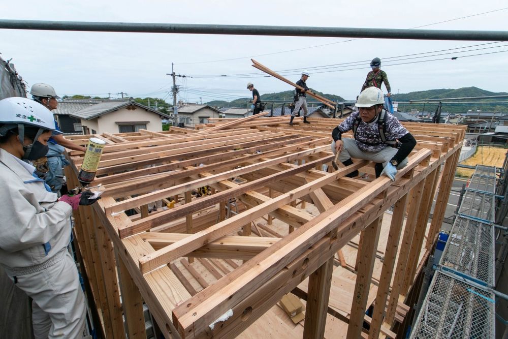 福岡県糸島市二丈深江01　注文住宅建築現場リポート④　～上棟式～