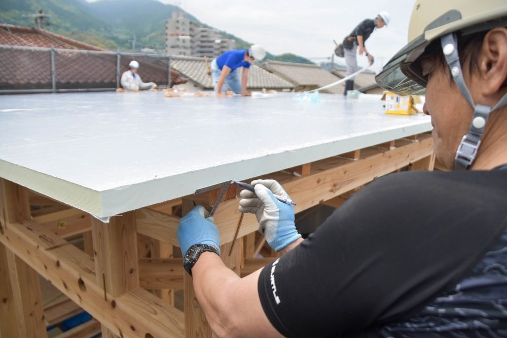 福岡県糸島市二丈深江01　注文住宅建築現場リポート④　～上棟式～