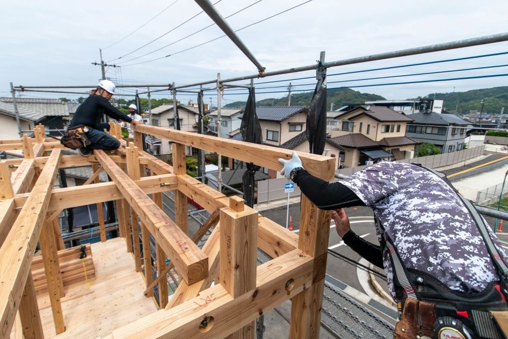 福岡県糸島市二丈深江01　注文住宅建築現場リポート④　～上棟式～