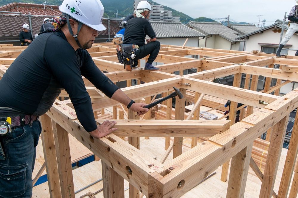 「糸島市二丈深江01」注文住宅現場リポート④【上棟式】