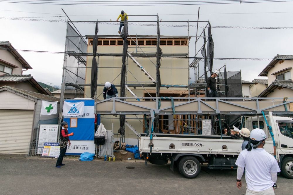 福岡県糸島市二丈深江01　注文住宅建築現場リポート④　～上棟式～