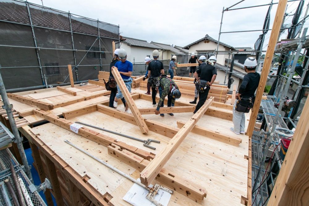 福岡県糸島市二丈深江01　注文住宅建築現場リポート④　～上棟式～