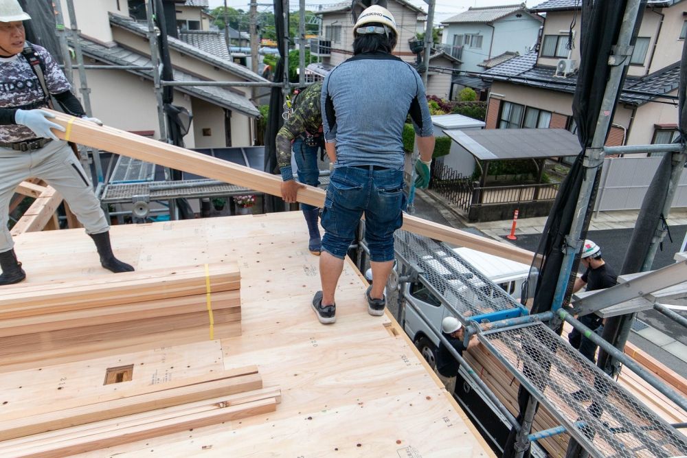 福岡県糸島市二丈深江01　注文住宅建築現場リポート④　～上棟式～