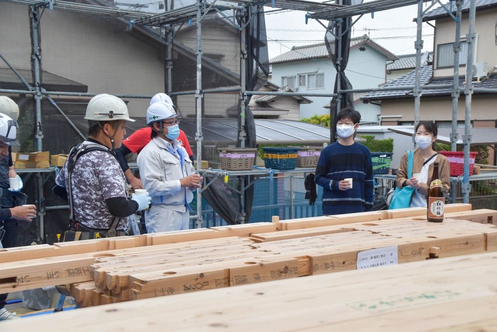 「糸島市二丈深江01」注文住宅現場リポート④【上棟式】