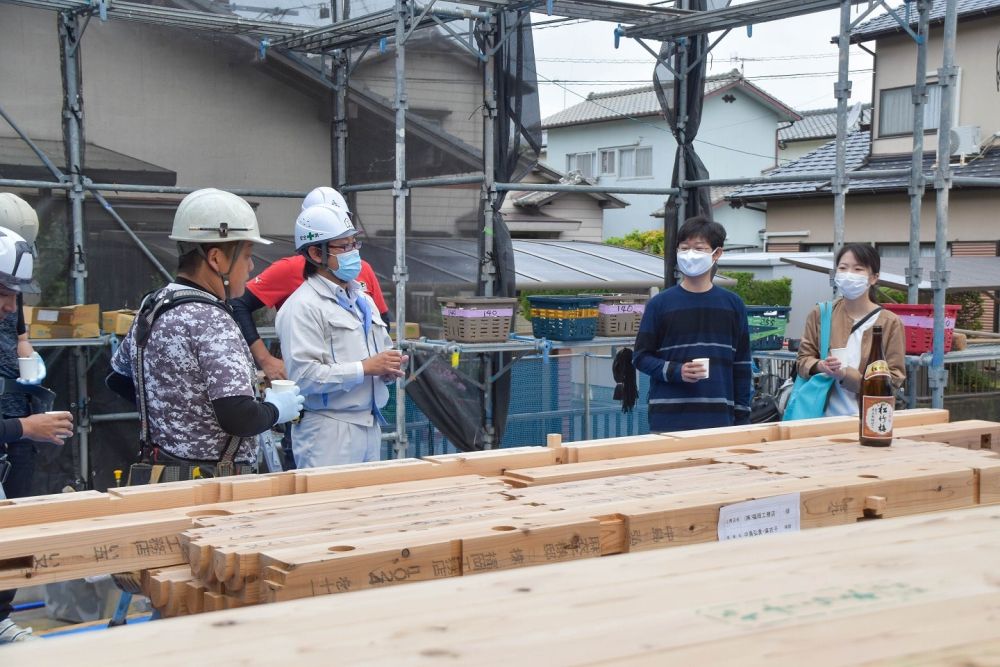 福岡県糸島市二丈深江01　注文住宅建築現場リポート④　～上棟式～