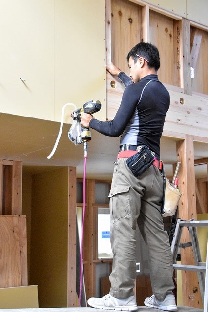 「福岡市東区06」注文住宅現場リポート⑧【木工事】【石膏ボード】