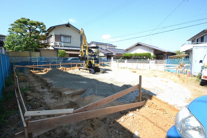 「那珂川市04」注文住宅現場リポート②【基礎工事】【砕石転圧】