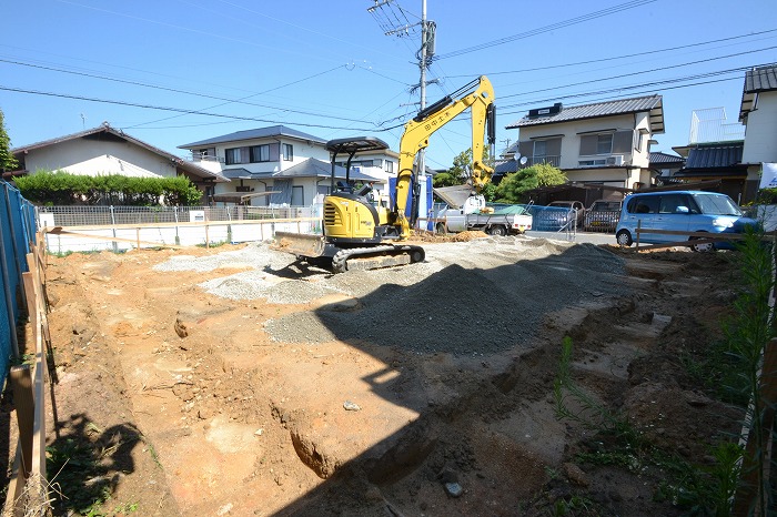 「那珂川市04」注文住宅現場リポート②【基礎工事】【砕石転圧】