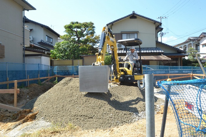 「那珂川市04」注文住宅現場リポート②【基礎工事】【砕石転圧】