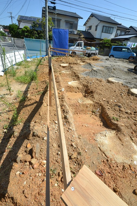 「那珂川市04」注文住宅現場リポート②【基礎工事】【砕石転圧】