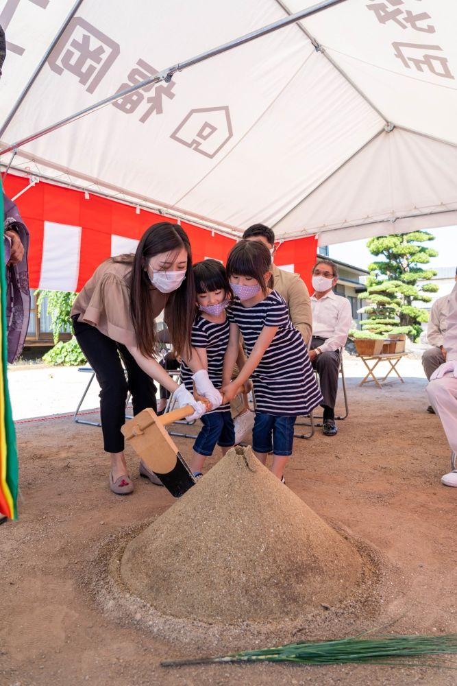 福岡市早良区小田部02　注文住宅建築現場リポート①　～地鎮祭～