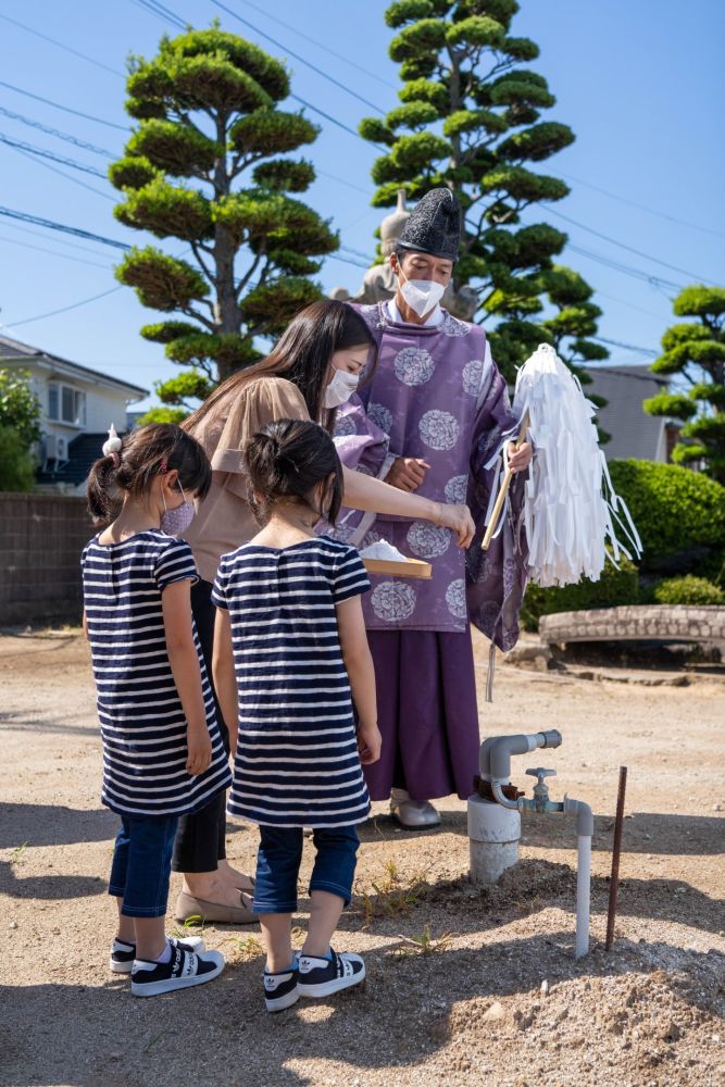 福岡市早良区小田部02　注文住宅建築現場リポート①　～地鎮祭～