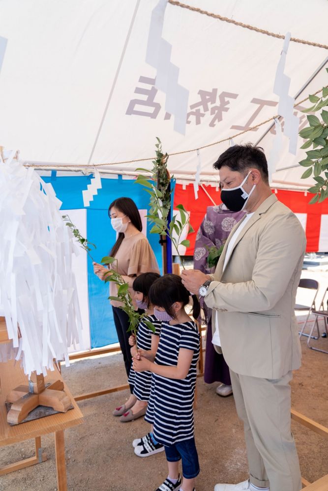 「福岡市早良区小田部02」注文住宅現場リポート①【地鎮祭】