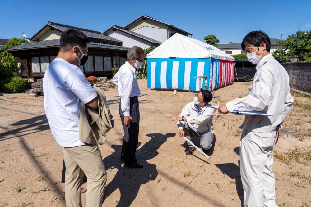 福岡市早良区小田部02　注文住宅建築現場リポート①　～地鎮祭～