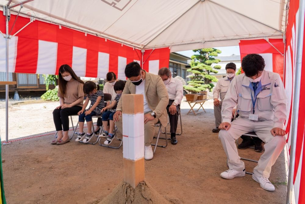 福岡市早良区小田部02　注文住宅建築現場リポート①　～地鎮祭～