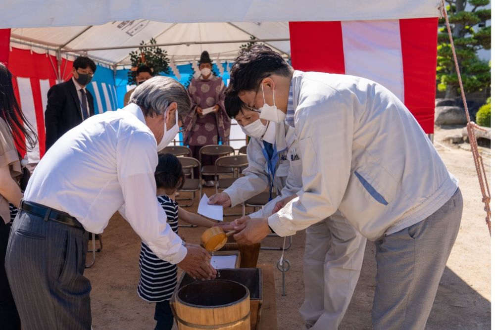 「福岡市早良区小田部02」注文住宅現場リポート①【地鎮祭】
