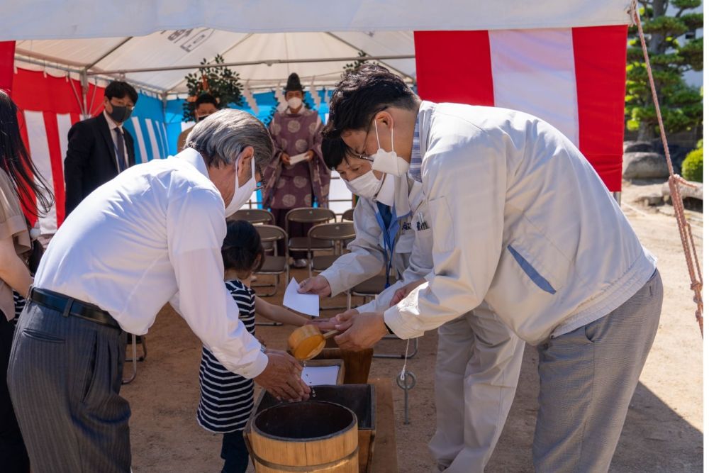 福岡市早良区小田部02　注文住宅建築現場リポート①　～地鎮祭～