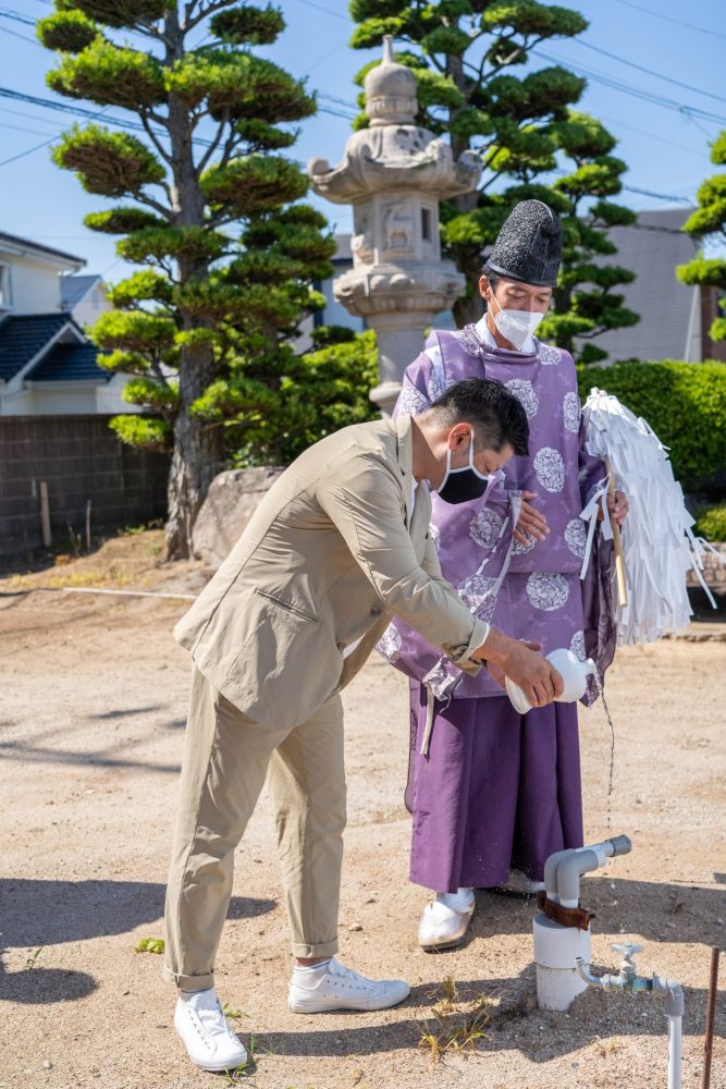 福岡市早良区小田部02　注文住宅建築現場リポート①　～地鎮祭～