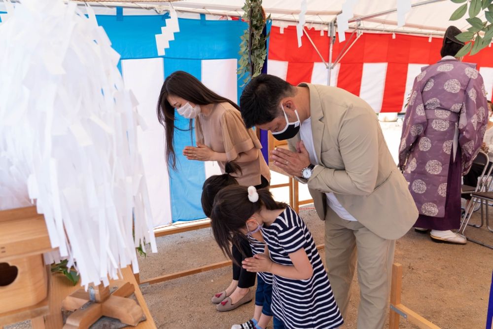 「福岡市早良区小田部02」注文住宅現場リポート①【地鎮祭】