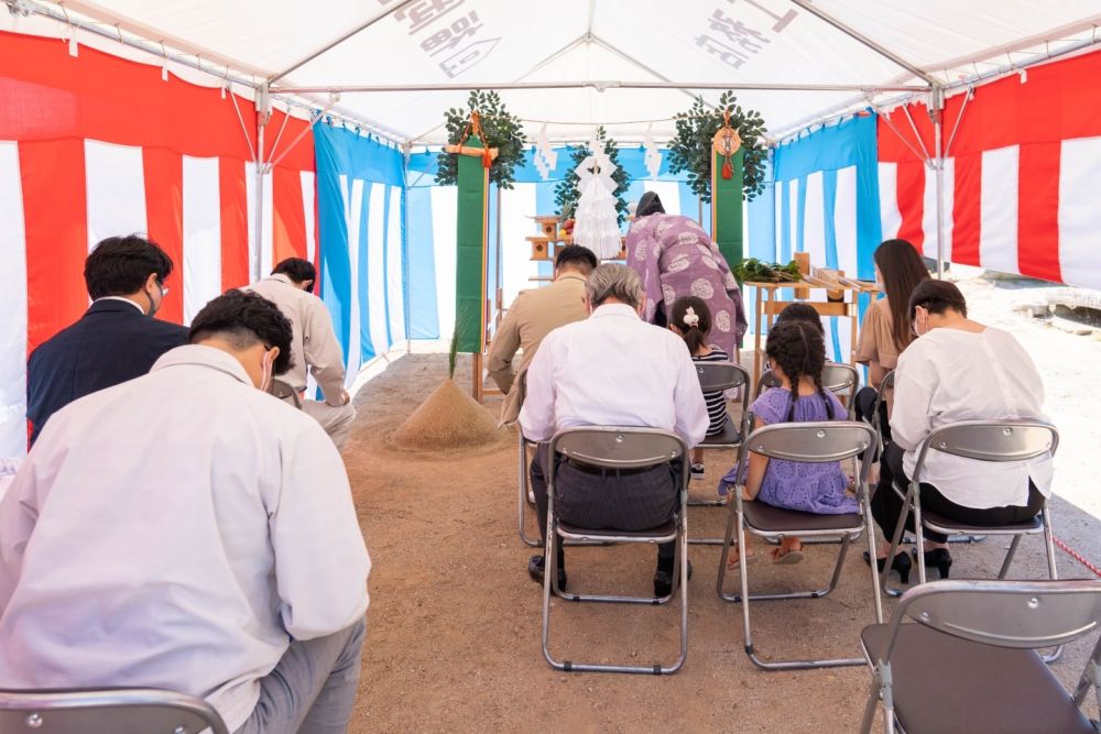「福岡市早良区小田部02」注文住宅現場リポート①【地鎮祭】
