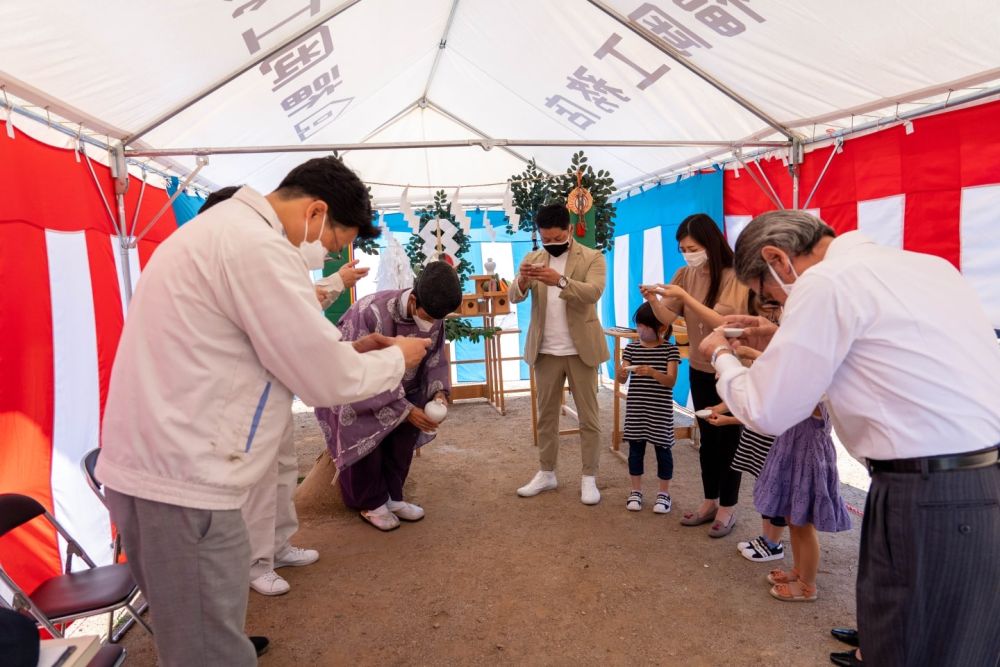 「福岡市早良区小田部02」注文住宅現場リポート①【地鎮祭】