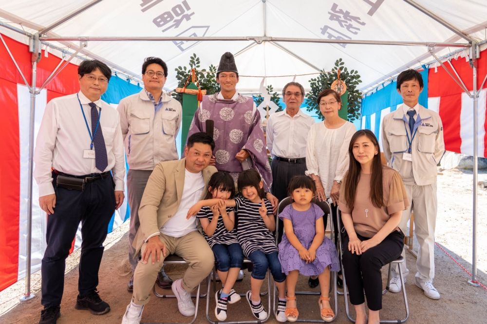 「福岡市早良区小田部02」注文住宅現場リポート①【地鎮祭】