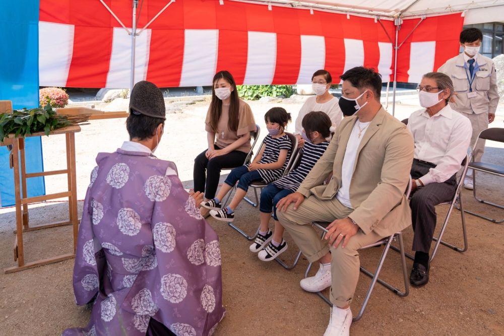 福岡市早良区小田部02　注文住宅建築現場リポート①　～地鎮祭～